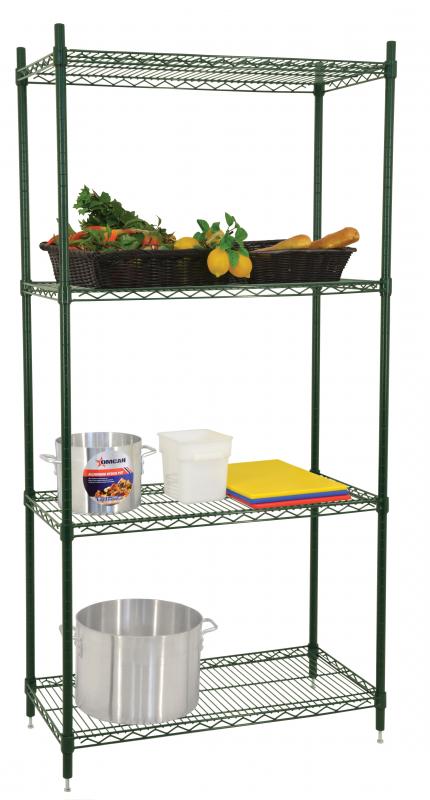 Omcan 45170 18" x 36" x 72" Epoxy Shelving Kit