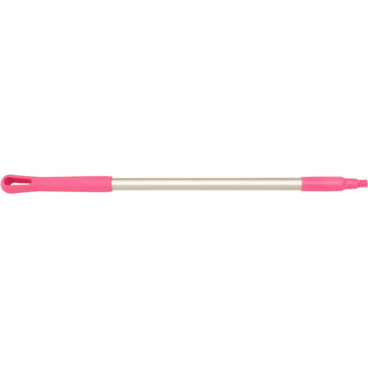 Carlisle 40246EC26 30" Pink Natural Aluminum Handle with Color-Coded Tip and Hang Up Cap