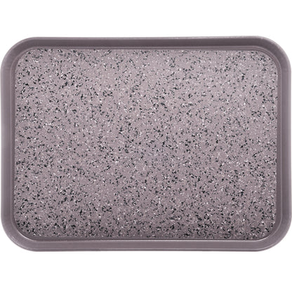Carlisle DXSMC1520NSM31 15" x 20" Latte Glasteel Marble Non-Skid Tray