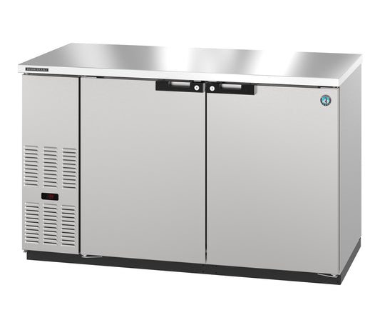 Hoshizaki BB59-S Two Section Stainless Steel Back Bar Back Bar, Solid Doors Refrigerator