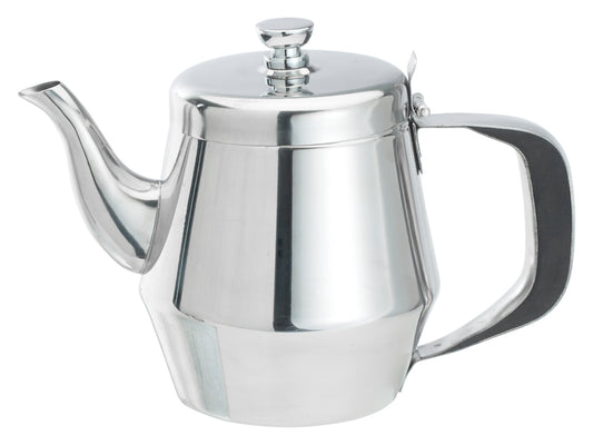 Winco JB2920 20 oz. Stainless Steel Gooseneck Teapot