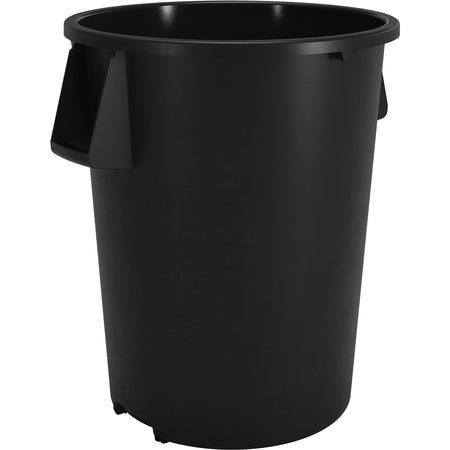 Sparta 84105503 55 Gallon Black Round Polyethylene Bronco Waste Bin Trash Container