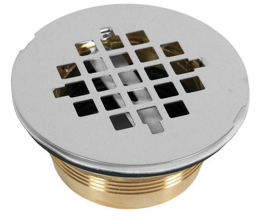 BK Resources BKDR-HD4 Heavy Duty Drain, 3-1/2" NPS Opening, Ideal For Mop Sink, Brass