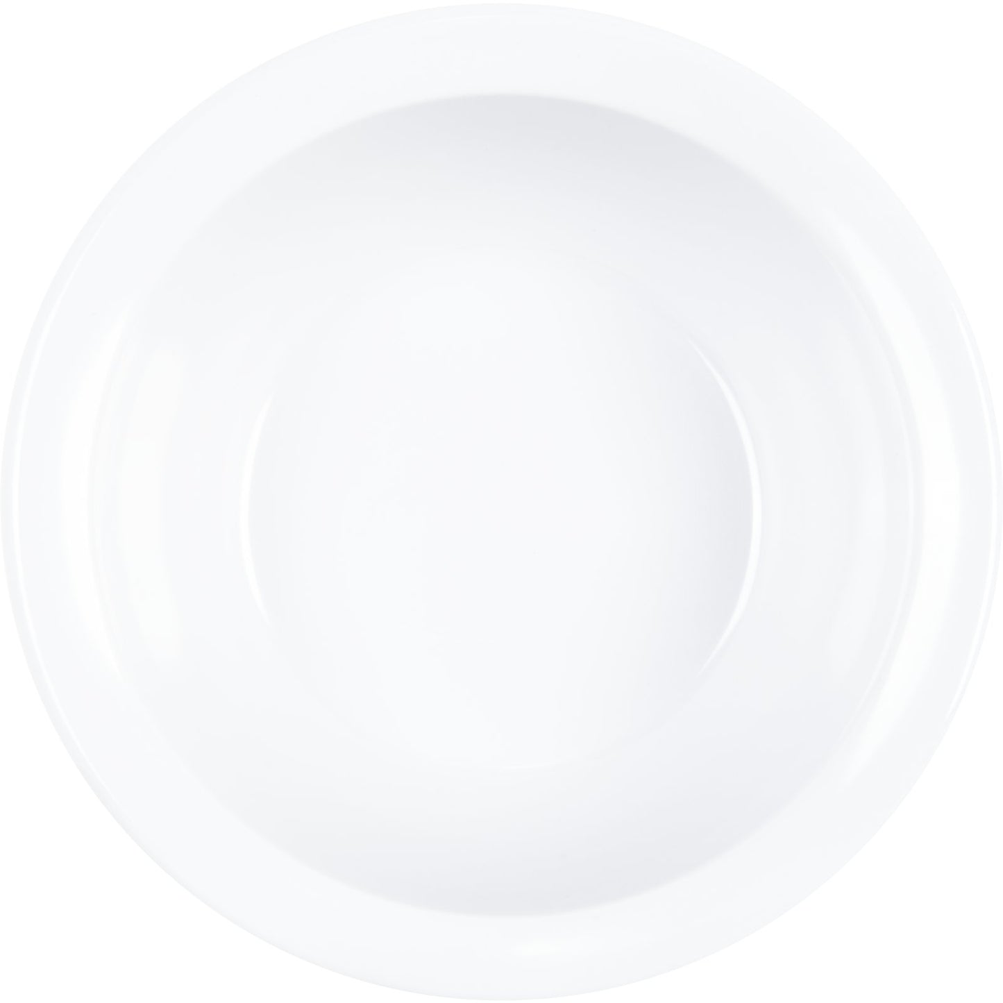 Carlisle KL11902 12.5 oz White Kingline Melamine Rimmed Nappie Bowl