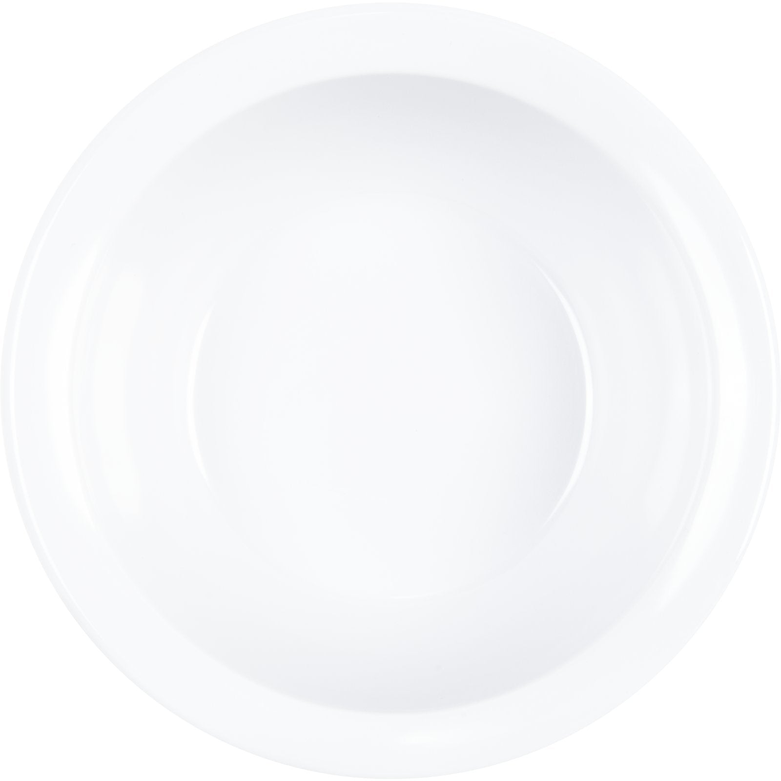 Carlisle KL11902 12.5 oz White Kingline Melamine Rimmed Nappie Bowl