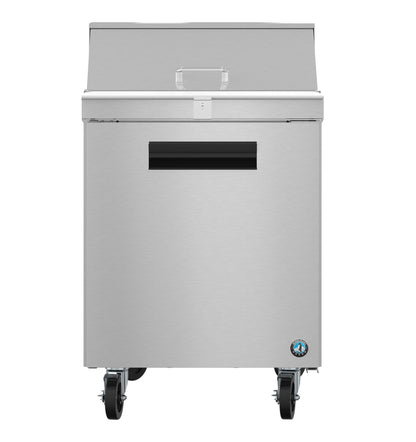 Hoshizaki SR27B-8 One Section Stainless Doors Sandwich Prep Table Refrigerator