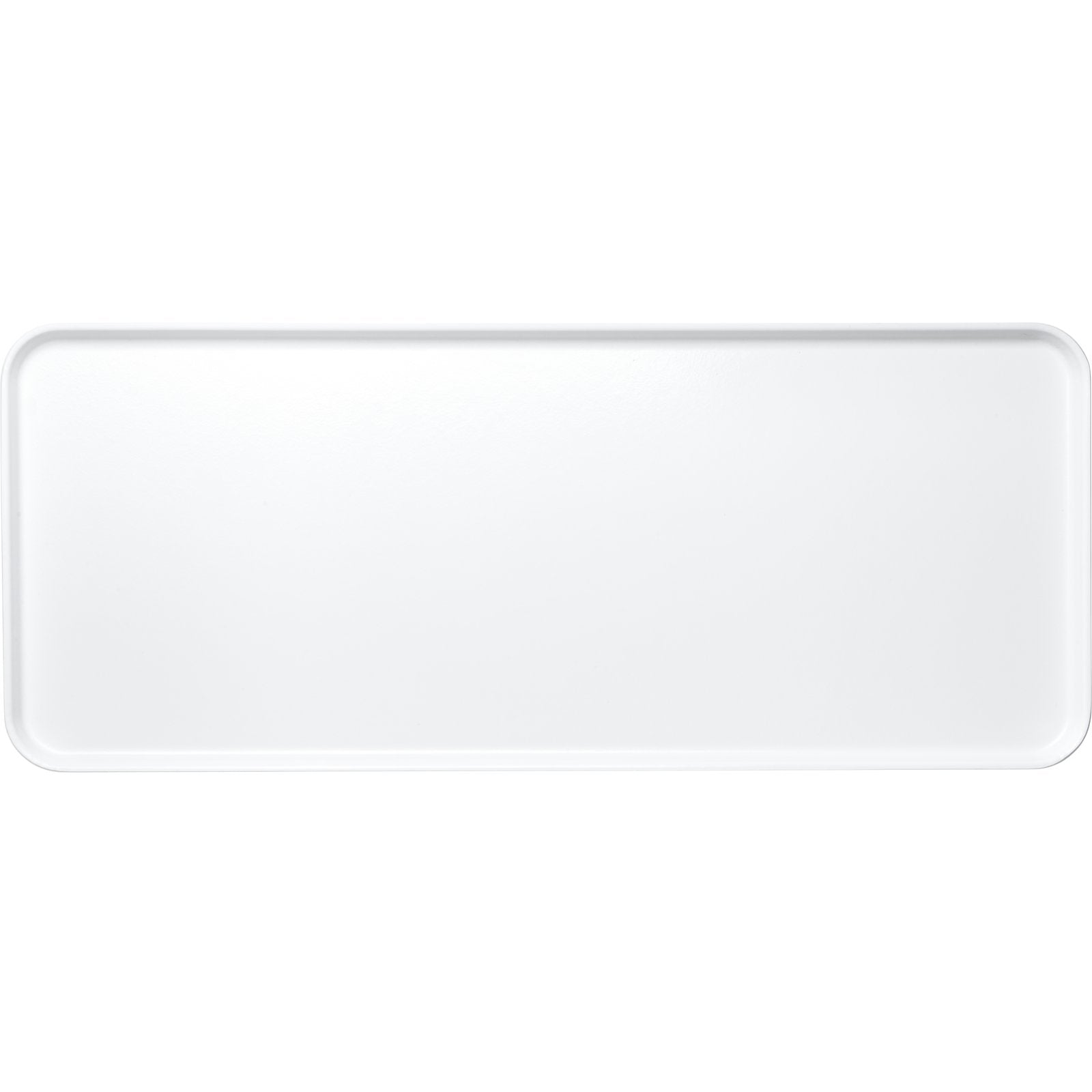 Carlisle 1230FMT301 30" x 12 7/16" x 1 1/16" Pearl White Fiberglass Market Tray