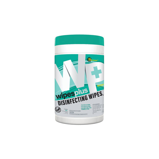 WipesPlus 33711 White Disinfecting Surface Wipes (6/75s)