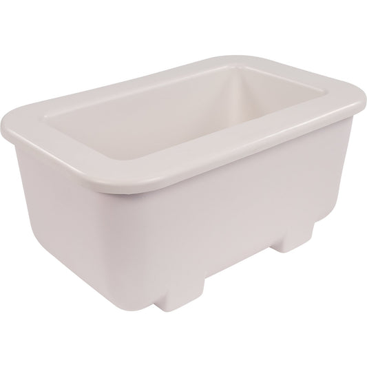 Carlisle CM104502 7.25 Qt Third-Size White Coldmaster Coldpan