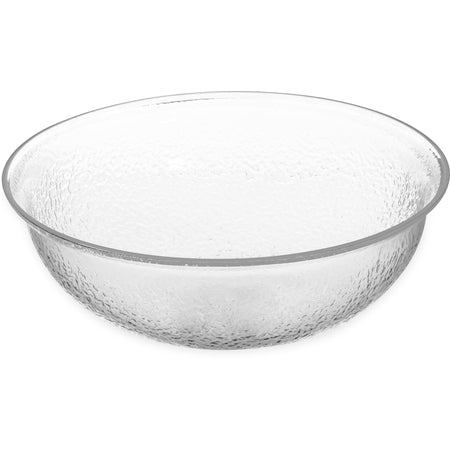 Carlisle SB7207 4 Qt Clear Round Acrylic Pebbled Bowl
