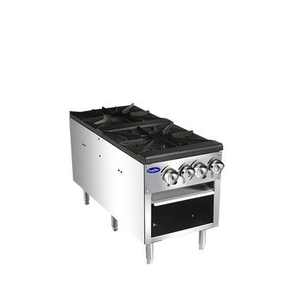 Atosa ATSP-18-2L LP Liquid Propane Gas Double Stock Pot Stove (Lower)