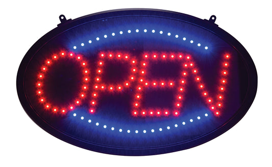 Winco LED-10 LED Sign, 3 Pattern - "Open"