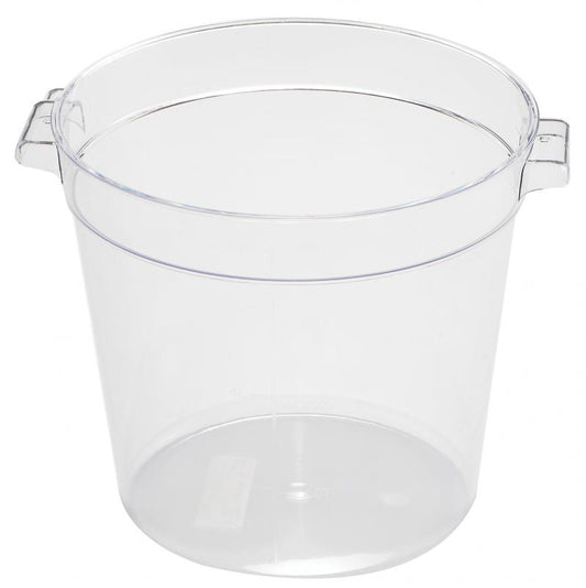 Omcan 80171 4 Qt Clear Round Polycarbonate Food Storage Container