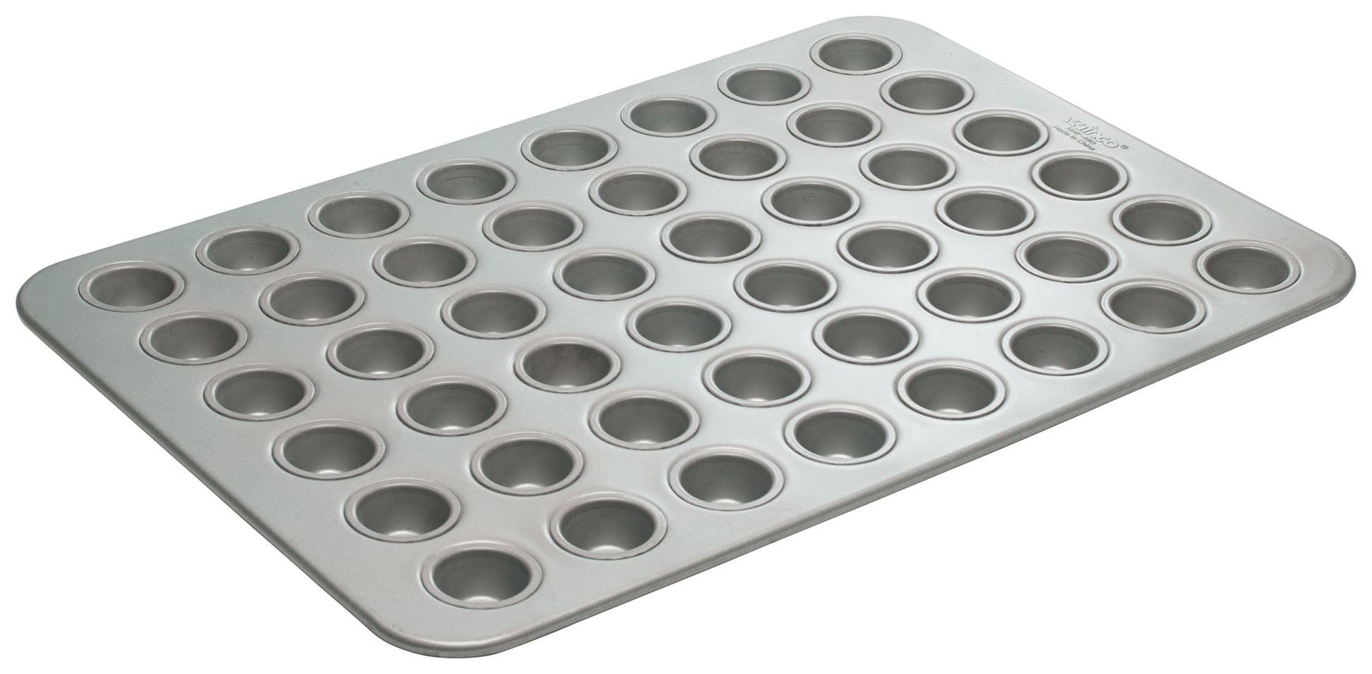 Winco HMF-48O 1.1oz. ea 48-Compartment Aluminum Steel Mini Muffin Pan