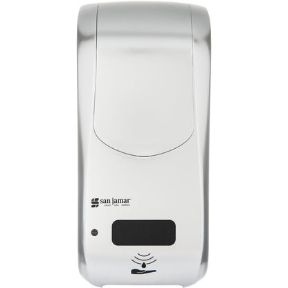 Carlisle SH970SS 900 mL Plastic Summit Rely Hybrid Electronic Soap, Liquid & Lotion - Stainless Steel