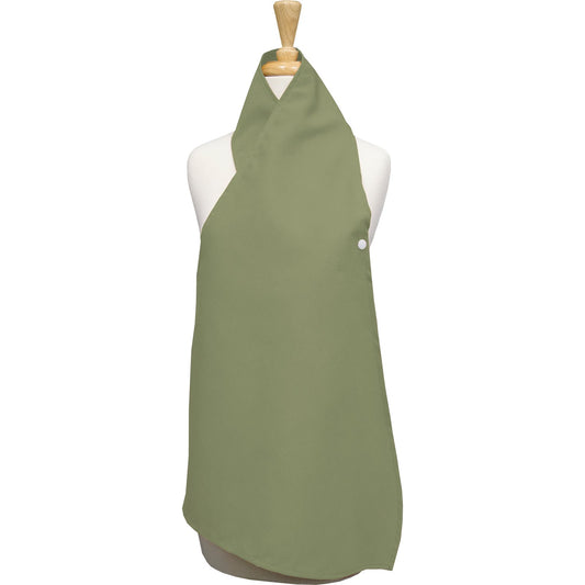 Snap Drape 54482534DS381 34" x 25" Olive 50% Spun Polyester/50% Filament Dining Scarf