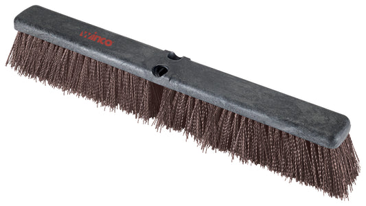 Winco BRFC-24B Brown Bristles Coarse/Heavy Sweep Floor Sweep Head (Only)