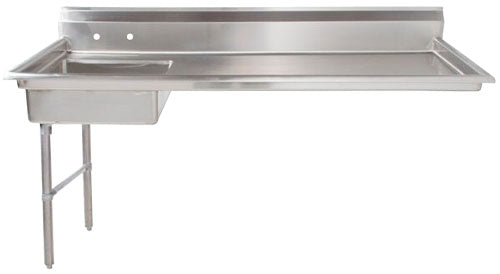 Omcan 40191 60" Left Side Under Counter Dish Table