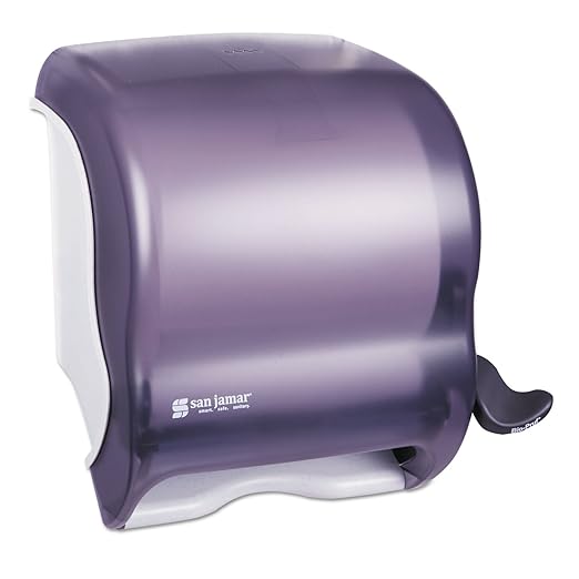 San Jamar T950TBK Black Pearl Classic Element Lever Roll Towel Dispenser, All Core Sizes