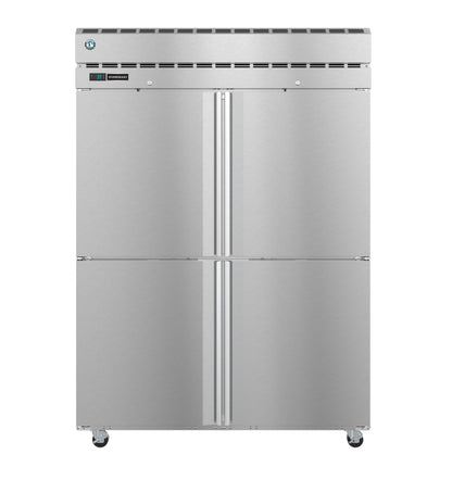 Hoshizaki PT2A-HS-HS Two Section Half Stainless Steel Doors with Lock Upright Pass Thru Refrigerator
