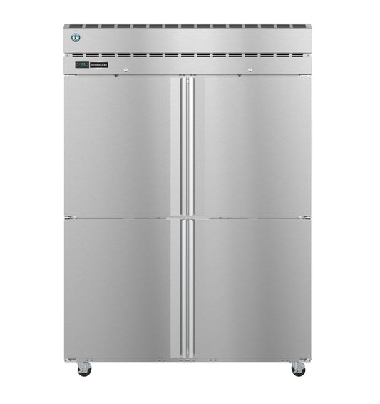 Hoshizaki PT2A-HS-HS Two Section Half Stainless Steel Doors with Lock Upright Pass Thru Refrigerator