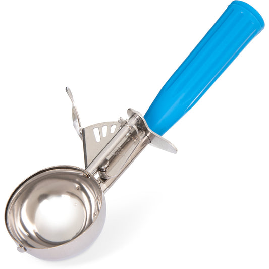 Carlisle 60300-16 2.75 oz #16 Blue 18-8 Stainless Steel Disher Scoop