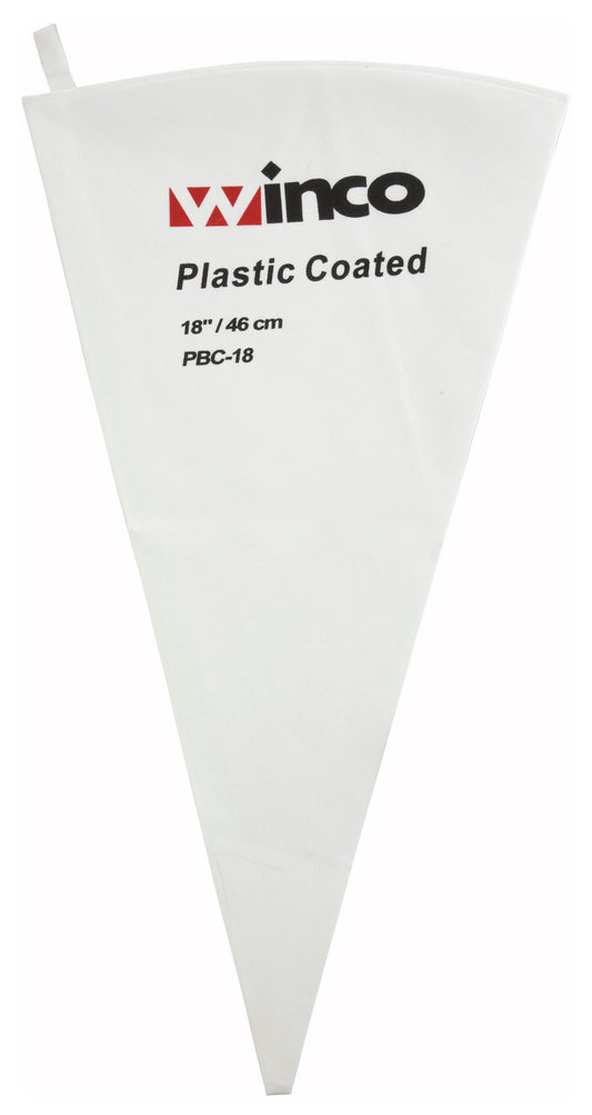 Winco PBC-18 18" Cotton w/ Plastic Coating Pastry Bag