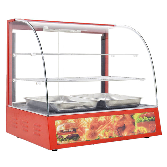 Omcan 21479 26" Curved Glass Display Warmer