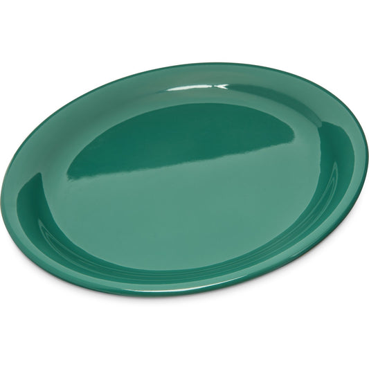 Carlisle 4300409 9" Green Durus Melamine Narrow Rim Dinner Plate