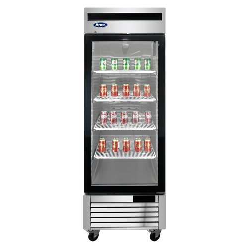 Atosa MCF8701GR 27" Single Glass Door Reach-In Freezer