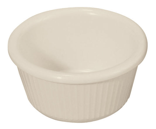 Winco RFM-3B 3 oz. Bone Fluted Ramekins
