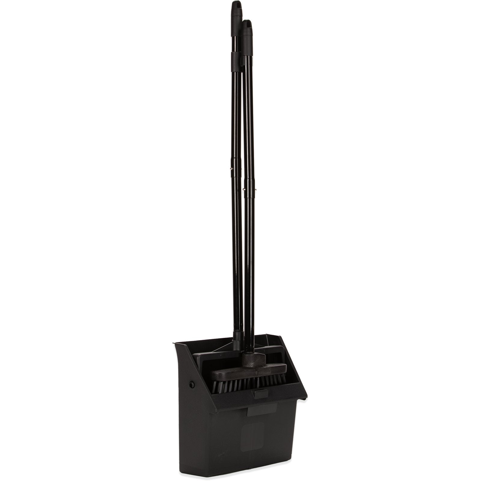 Carlisle 36141503 36" Black Duo-Pan Upright Dust Pan & Broom