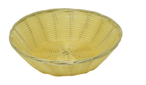 Omcan 47195 9" x 2.75" Natural Round Woven Basket