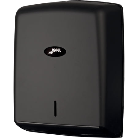 Carlisle T1600MBK 600 Z-fold Matte Black Plastic Jofel Valor Interfold Towel Dispenser