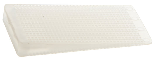 Winco TW-75W Translucent Polypropylene Hard Plastic Table Wedge (75pcs/pack)