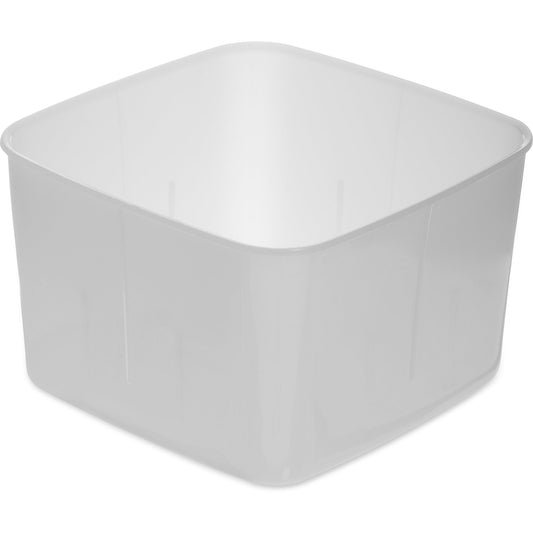 Carlisle 153202 2 Qt White Polyethylene StorPlus Space Saver Food Storage Container
