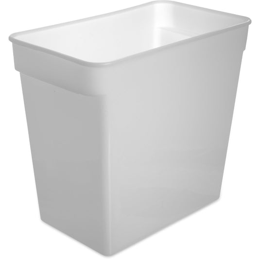 Carlisle 162902 18 Qt White Polyethylene StorPlus Space Saver Food Storage Container