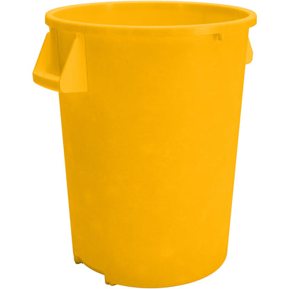 Sparta 84102004 20 Gallon Yellow Round Polyethylene Bronco Waste Bin Trash Container