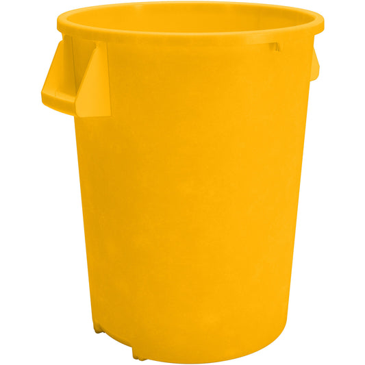 Sparta 84102004 20 Gallon Yellow Round Polyethylene Bronco Waste Bin Trash Container