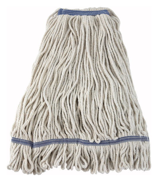Winco MOP-32W 32 oz. White Yarn Mop Head, Looped End