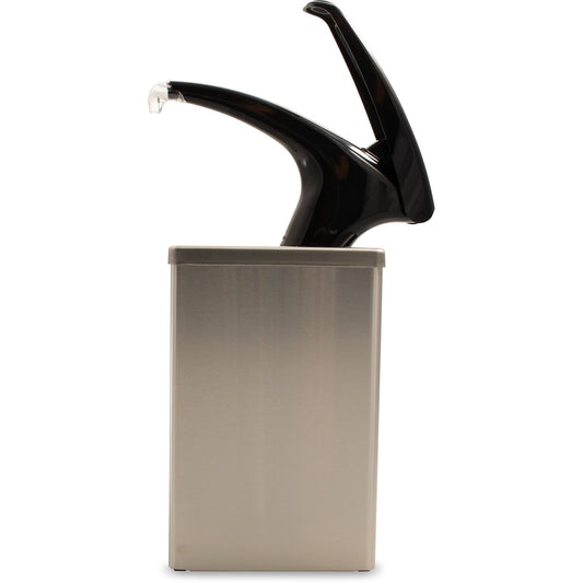 San Jamar P4800BK Black Countertop FrontLine Pump Box