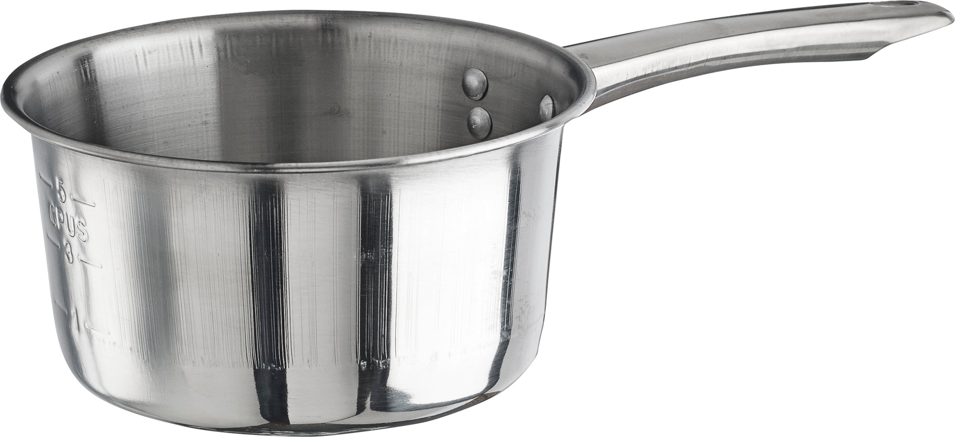 Winco SAP-2 2 Qt. Stainless Steel Sauce Pan, Mirror Finish