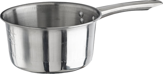 Winco SAP-2 2 Qt. Stainless Steel Sauce Pan, Mirror Finish