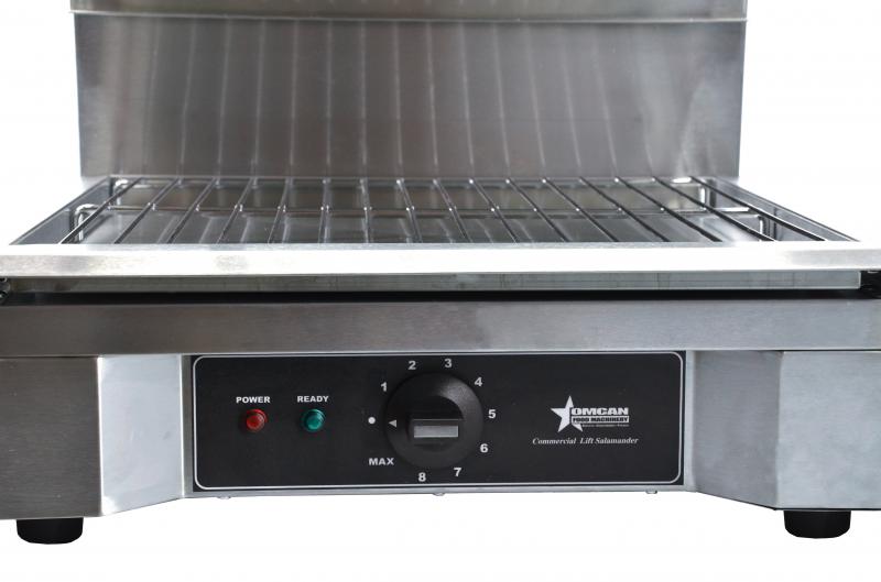 Omcan 39581 Stainless Steel Quartz Adjustable Salamander with 14" x 17.71" Warming Base