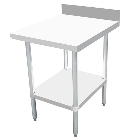Omcan 46516 30" x 24" Equipment Filler Table with 4" Backsplash