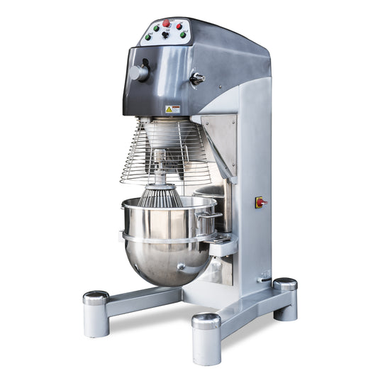 Omcan 44390 60 Qt Heavy-Duty Planetary Mixer with Guard and Timer