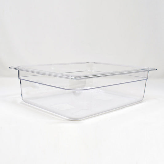 Omcan 80055 Half-size Clear Polycarbonate Food Pan with 3 15/16" Deep