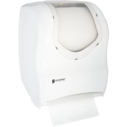 San Jamar T1370WHCL White/Clear Tear-N-Dry Classic