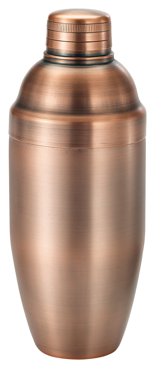 Winco BASS-24AC 24 oz. Antique Copper Finish 3-Piece After 5 Shaker Set