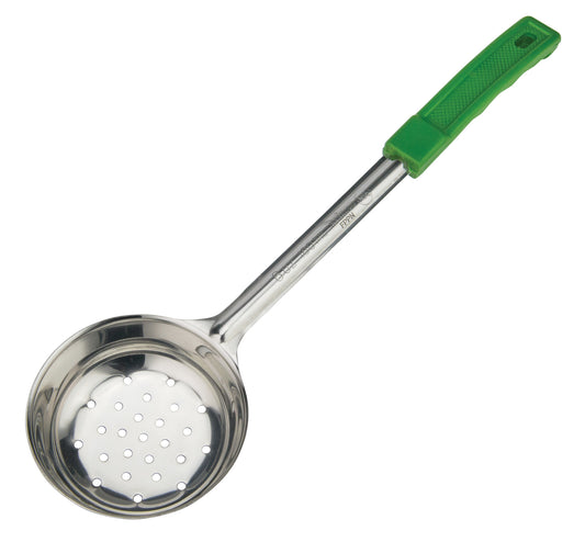 Winco FPPN-6 6 oz. Green Stainless Steel Perforated Food Portioner